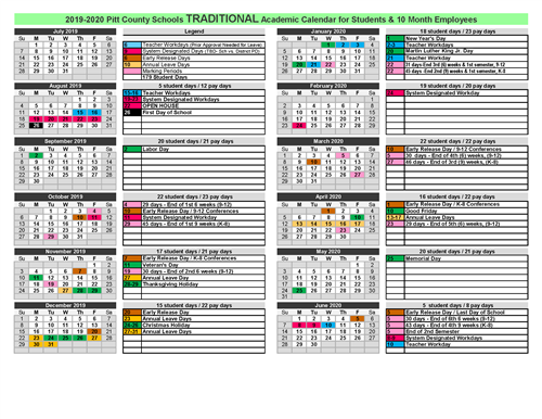 Calendar / 2019-2020 School Calendars